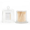 Glass Jar with Lid & 120 Wooden White Matches