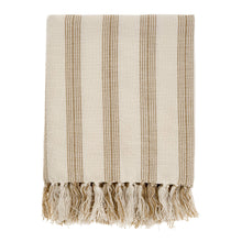  French Stripe Hammam Bath Towel, Warm Sand