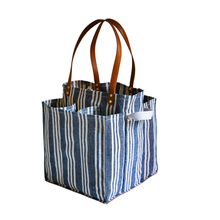  Blue Stripe Canvas Tote
