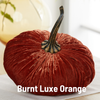 Pumpkin Extra Large Velvet, Fall Accent, Thoughtful Gift: Bronze