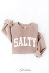 SALTY sweatshirt: TAN / XL