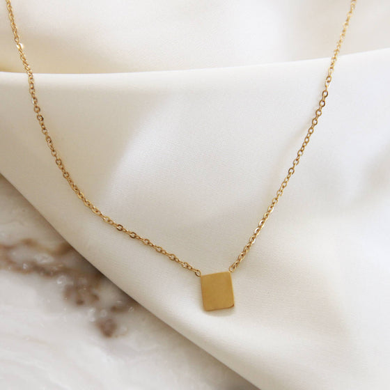 Silver Tag Necklace