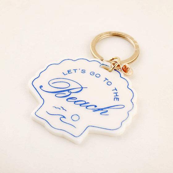 Beach Seashell Keychain