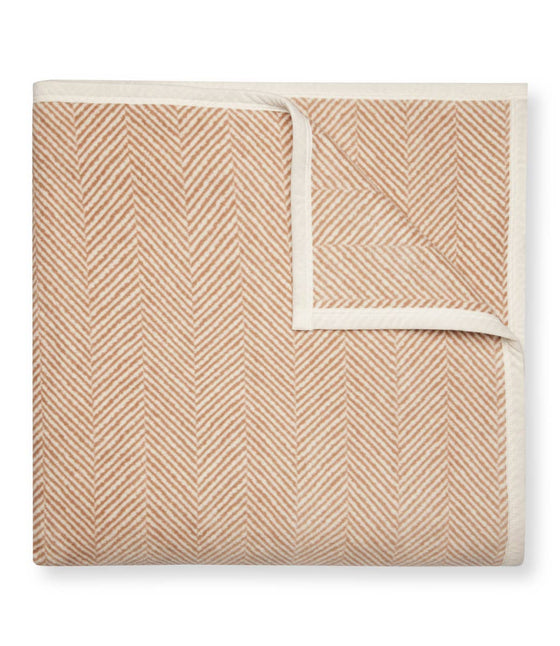 Harborview Herringbone Blanket: Tan