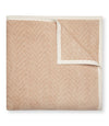 Harborview Herringbone Tan Blanket: Midi