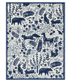 Whimsical Woods Navy Mini Blanket: Mini