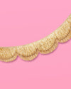Gold Scallop Fringe Banner