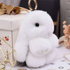 Cut Rabbit Pom Pom Key Chain KC0225-5! (6PC): L. GREY