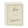 Merry Christmas No. 67: Creme / Single Card