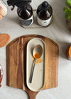 Deco Oval Catchall Tray Large: Cashmere