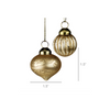 Gold Glass Ornaments - Box of 8