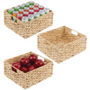 Hyacinth Kitchen Basket with Handles 13 x 12 x 6: Natural