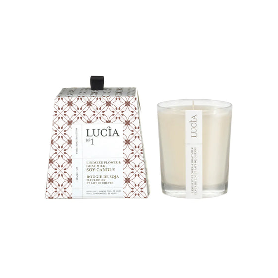Linseed Flower & Goat Milk Soy Candle
