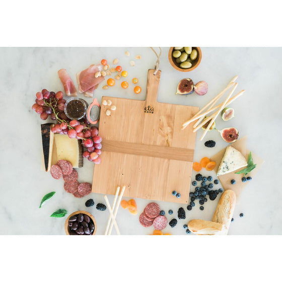 Wood Square Charcuterie Board - Bungalow 56