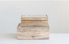  Mango Wood Boxes Set of 2