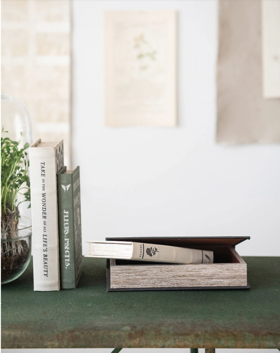 Canvas Box Storage Boxes Set of 2